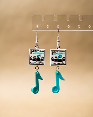 Everything is Awesome Song Music Earrings - image1
